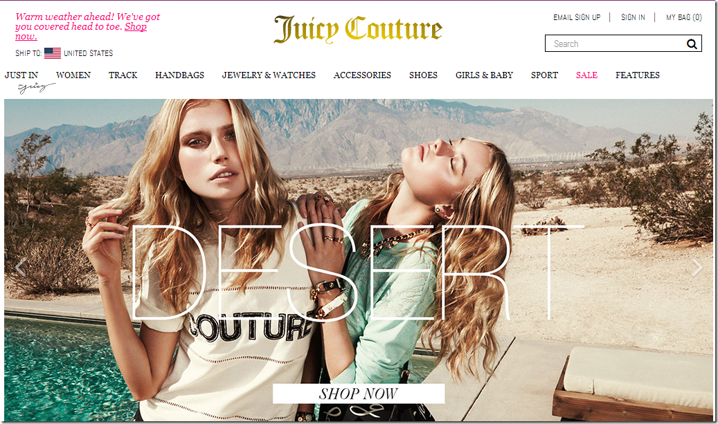 Juicy Couture官网