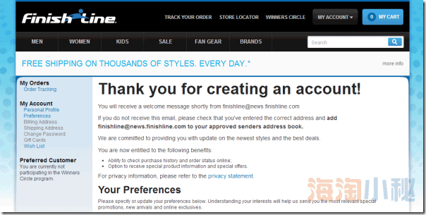 Finishline官网海淘攻略